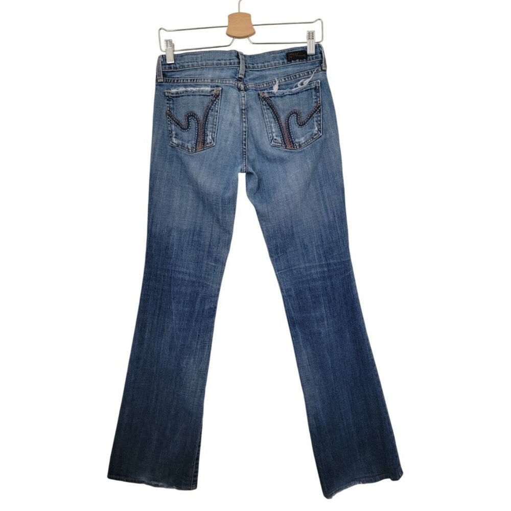 Citizens Of Humanity COH Ric Rac #108 Stretch Low Waist Bootcut Blue Jeans Sz 28 - Picture 2 of 13